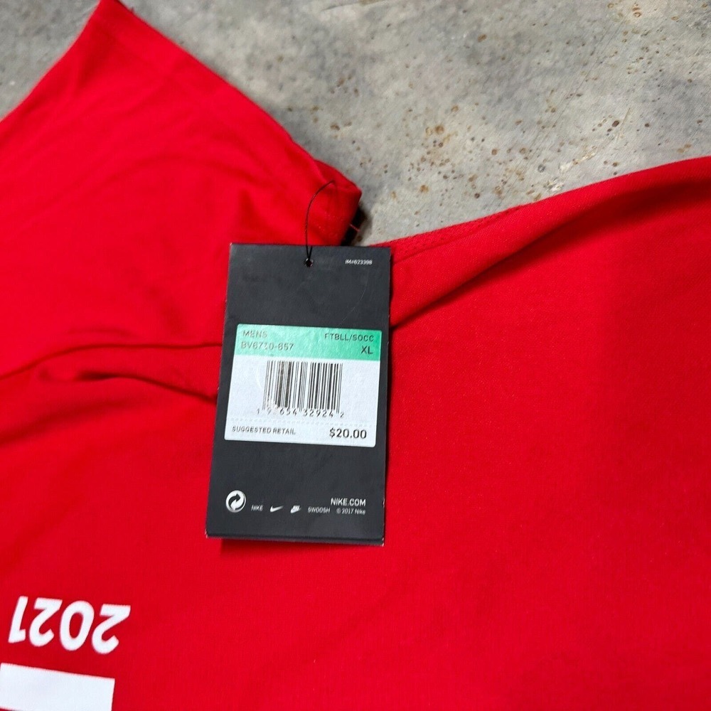 FCA Fellowship of Christian Athletes Nike Shirt NEW Men XL Red CAPTAIN 21 - Picture 6 of 9
